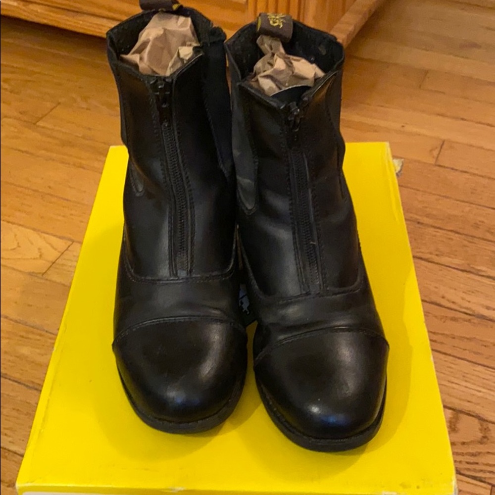 Saxon Equileather ZIp Up Paddock Boots